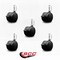Service Caster 2'' Black Floor Safe Twin Wheel Casters with Brakes 5/16 Thread Stem, 5PK SCC-TS02S50-TPR-BLK-B-5161810-5 - alternate 4